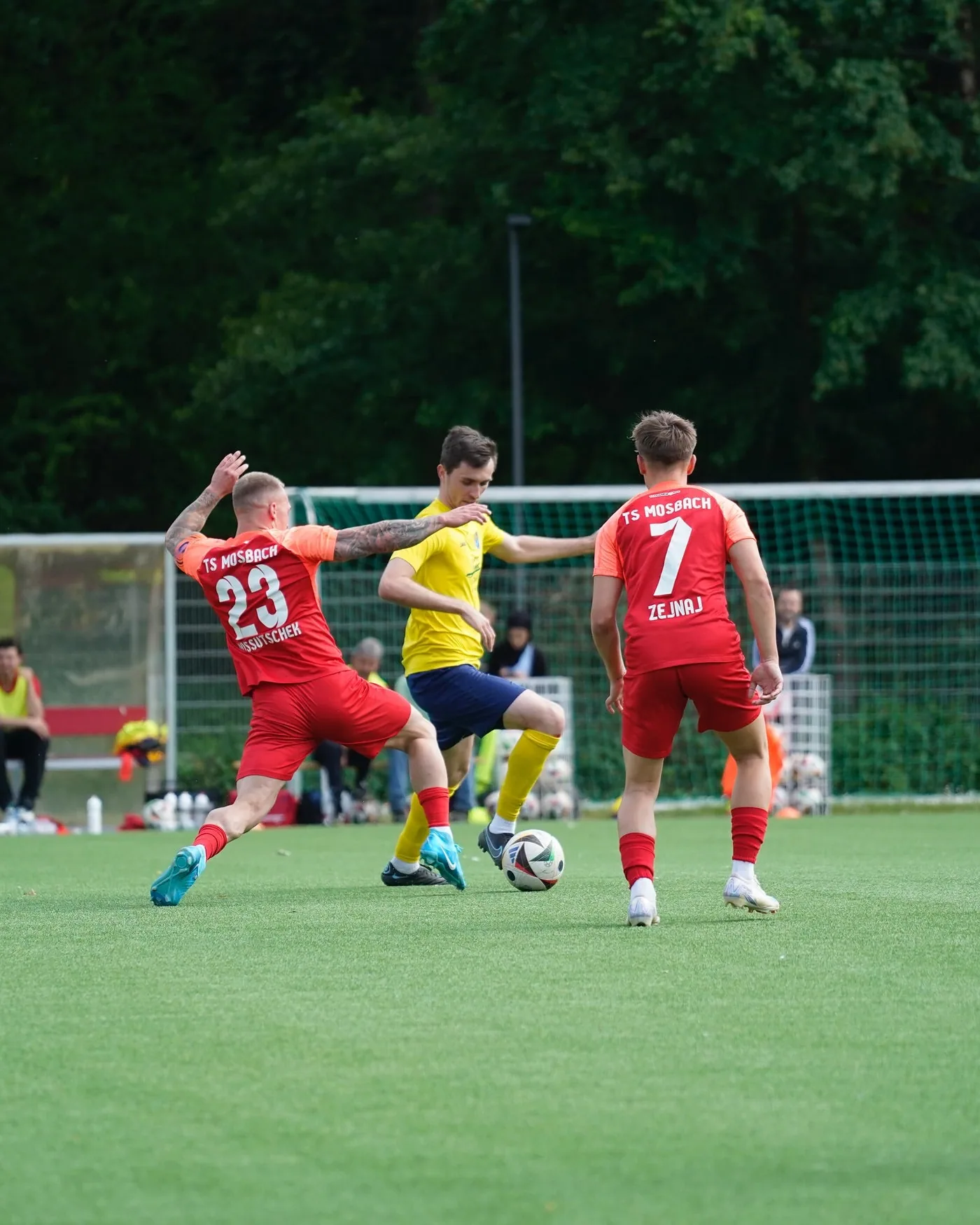 Spieler von TS Mosbach auf dem Platz