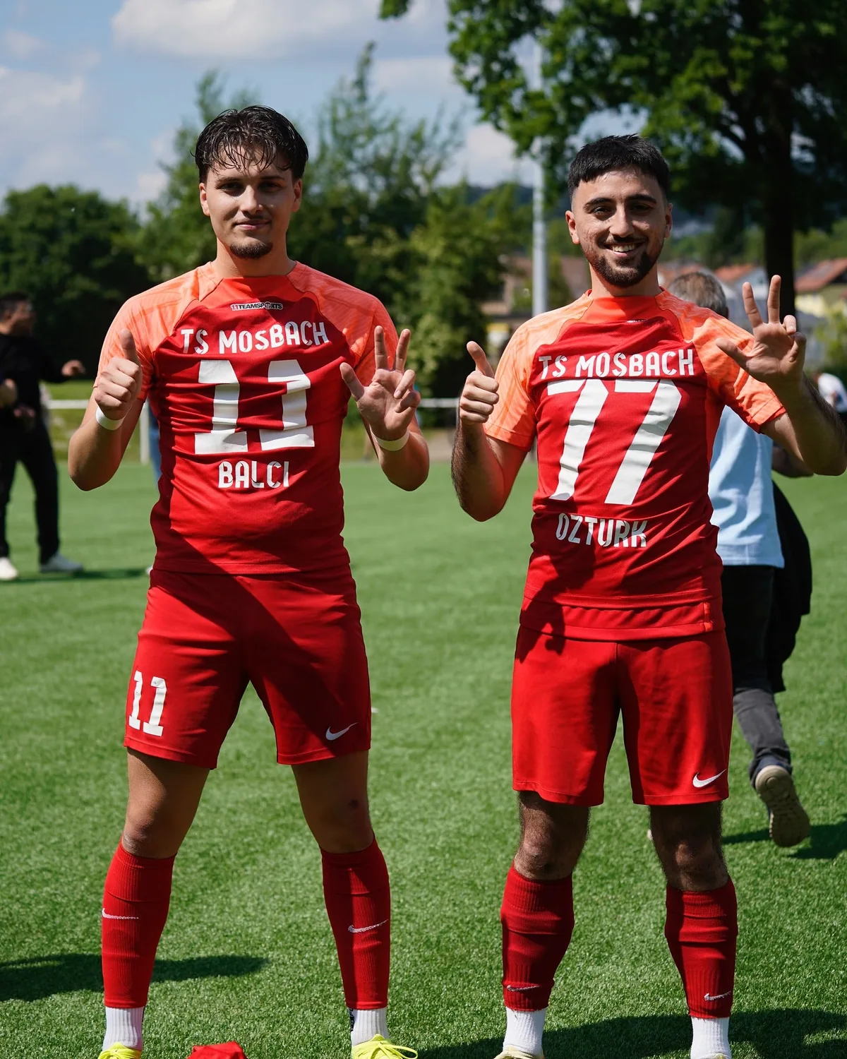 Spieler von Türkspor Mosbach am Spieltag